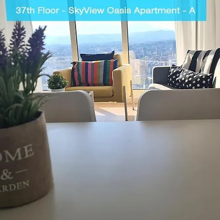 37Th Floor - Skyview Oasis - A Lägenhet Skopje Exteriör bild